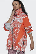 Adidas by Stella McCartney Orange Printed Loose Fit Jacket HI6065