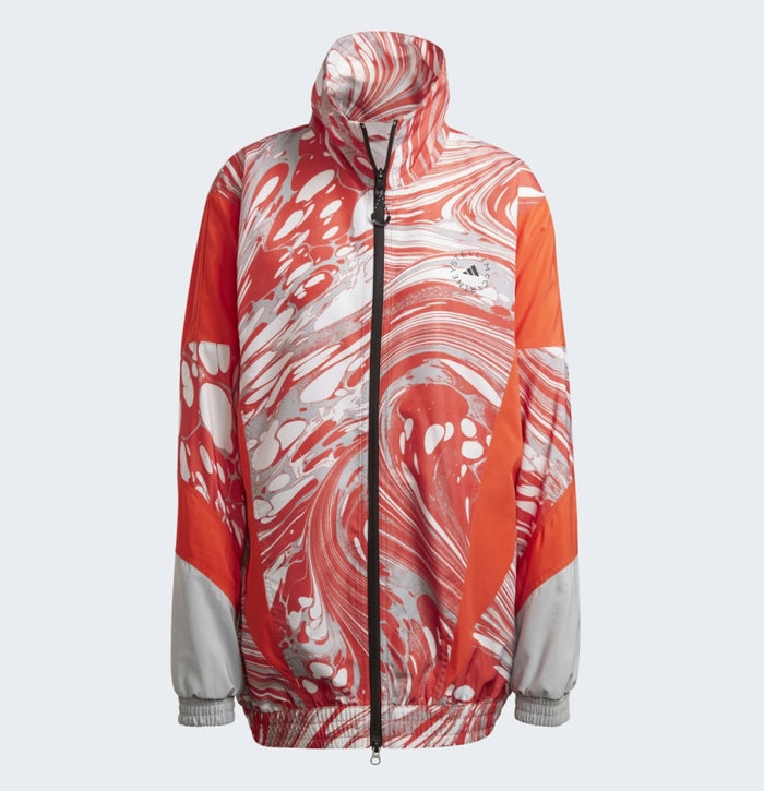Adidas by Stella McCartney Orange Printed Loose Fit Jacket HI6065