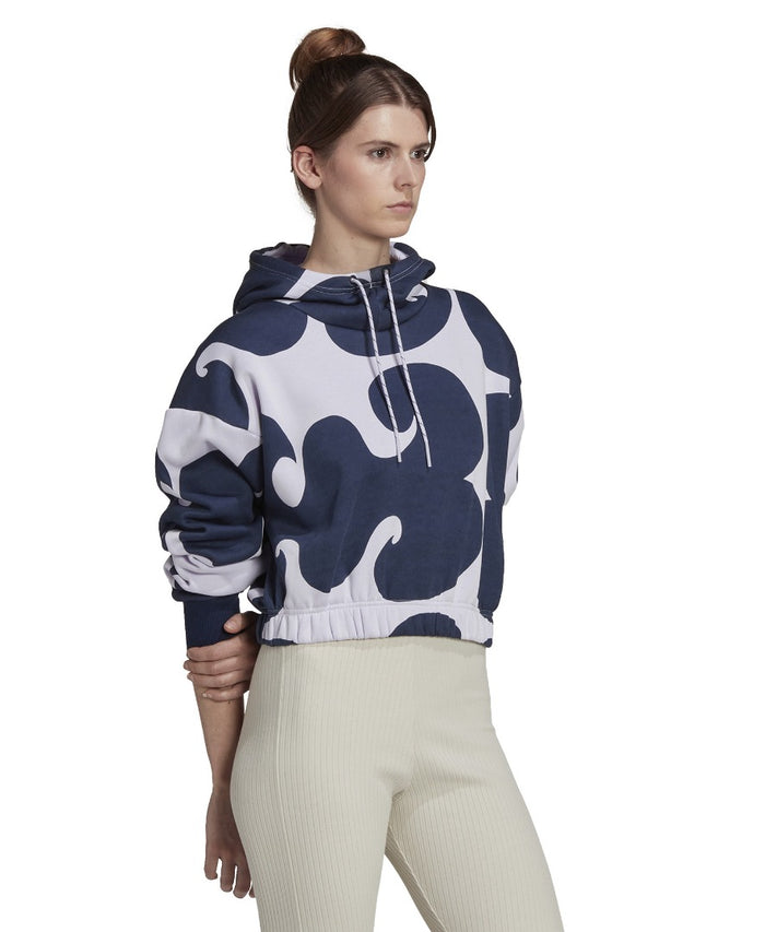 Adidas Women Marimekko Crop Hoodie HJ7307