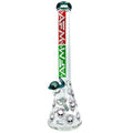 AFM Glass 18" Beaker Bong Alien Decal