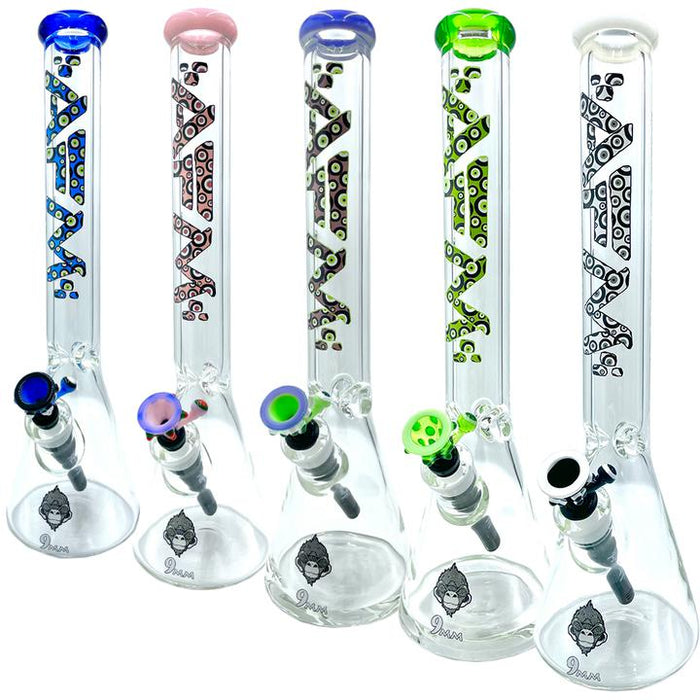 AFM Glass 18" Beaker Bong Evil Eye - 5 Colors