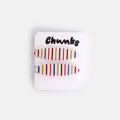Allie Clips in Oval Vanilla Stripe