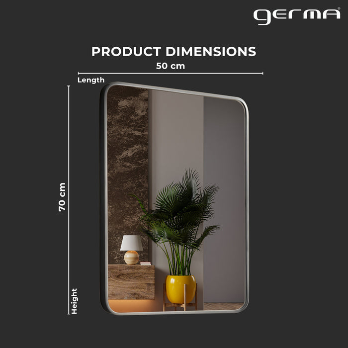 Aluminum Frame Mirror - Rectangle Shape 70cm x 50cm - TR 133