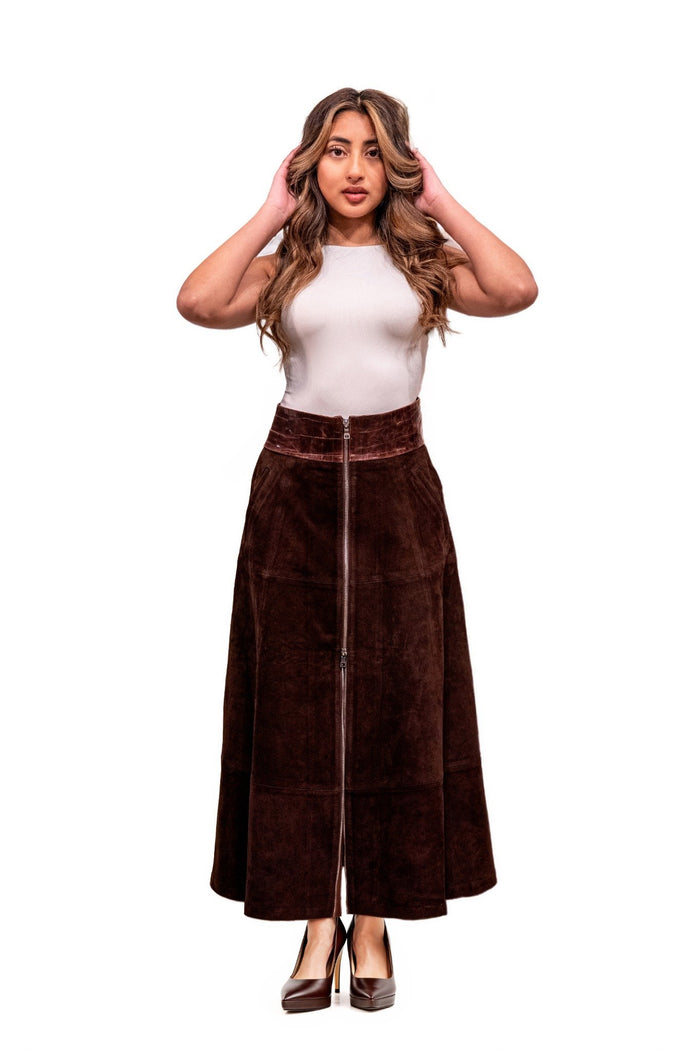 Amelia Nubuck Skirt