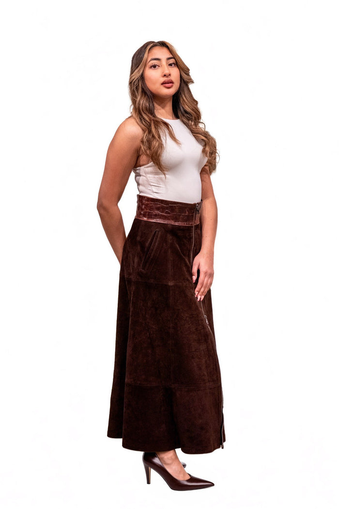 Amelia Nubuck Skirt