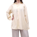 AMI PARIS BUTTER YELLOW BLOUSE WITH SLIT DETAIL - SIZE S