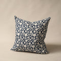 Amna 22" Indigo Blockprinted Pillow
