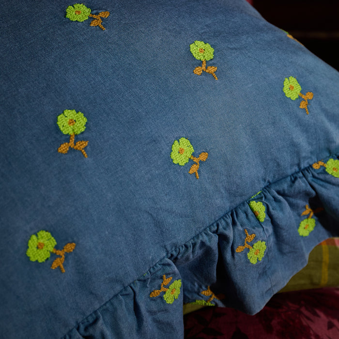 Anneliese Ruffle Pillowcase - Peridot Standard