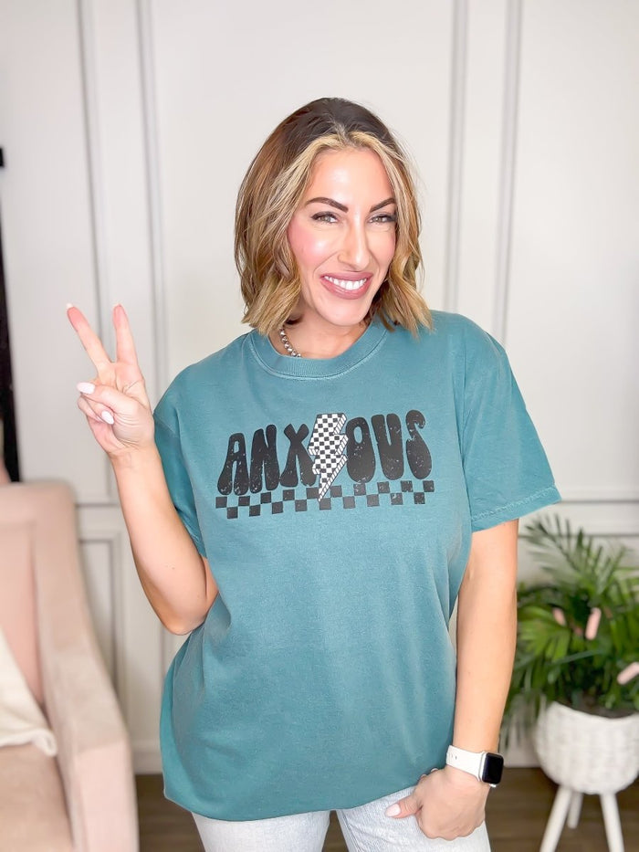 Anxious Graphic Tee - FINAL SALE - Macoma Boutique555 Presales