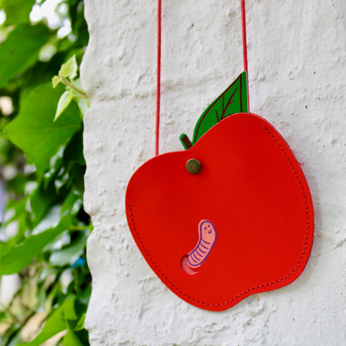 Apple Pocket Purse : Red