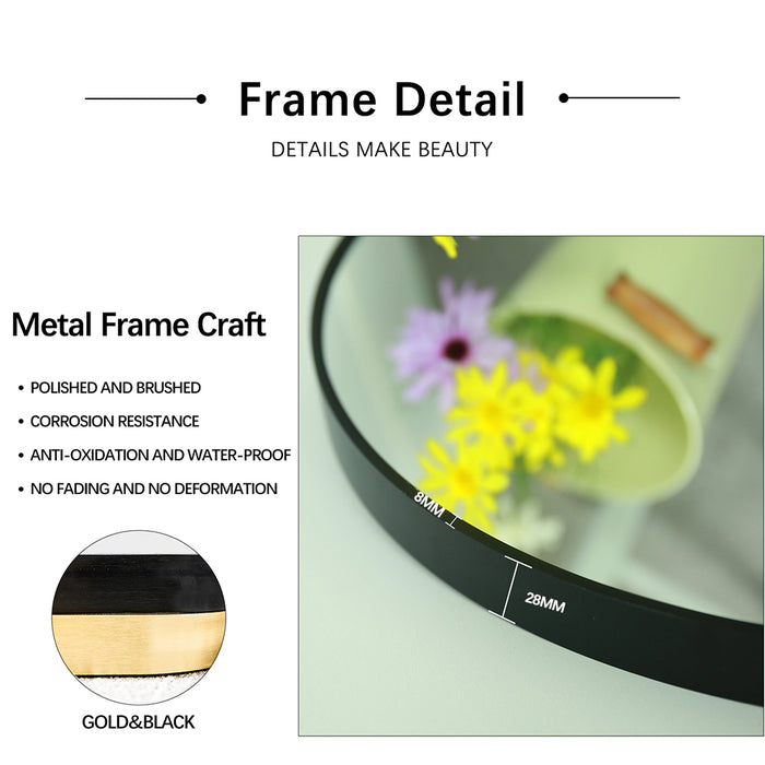Indulge | Arched Matte Black Framed Mirror - Acqua Bathrooms