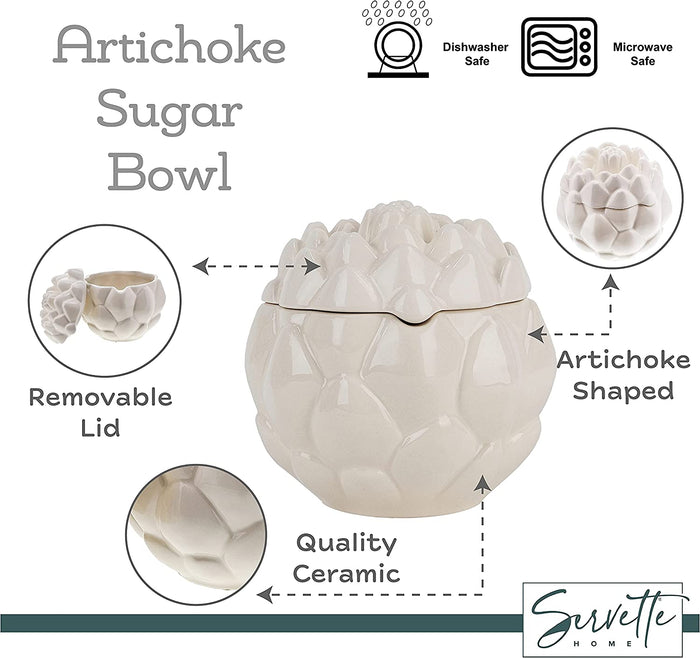 Artichoke Sugar Condiment  Bowl