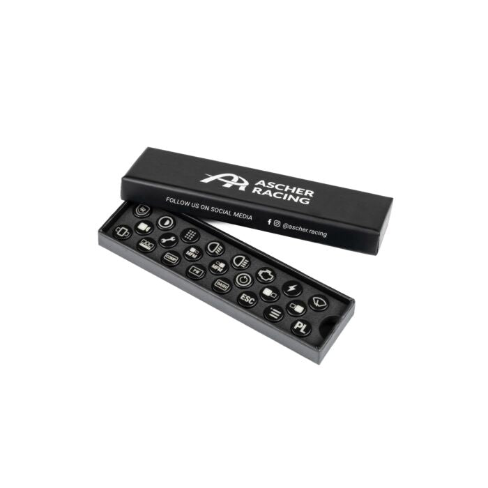 Ascher Racing Lovely Sim Racing Button Caps - Sim Race Webshop B.V.