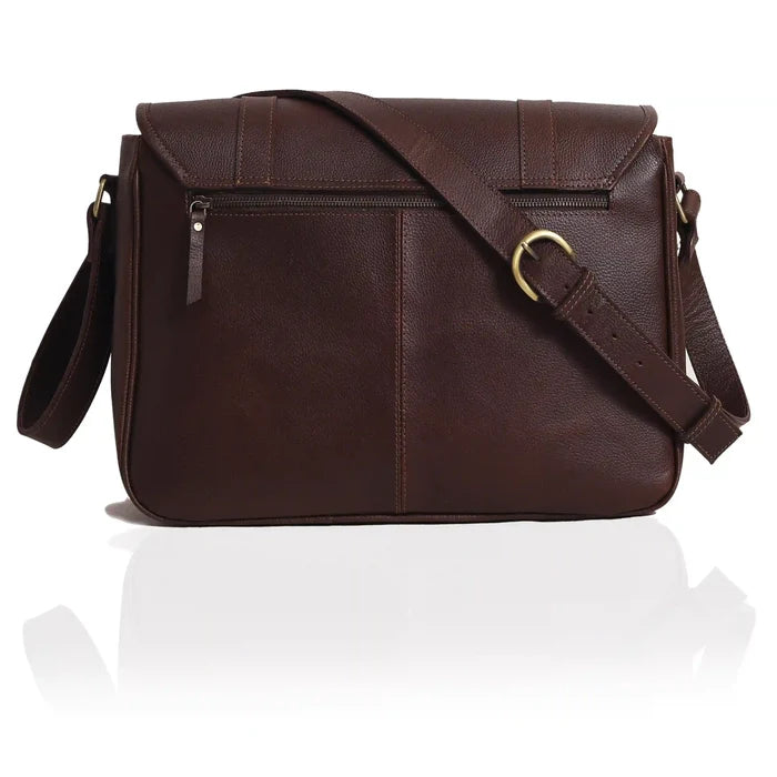 Athena Leather Messenger