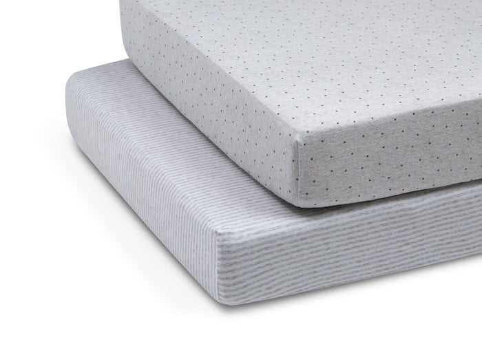 SA8001GP 2408 crib sheets gray melange silo 15