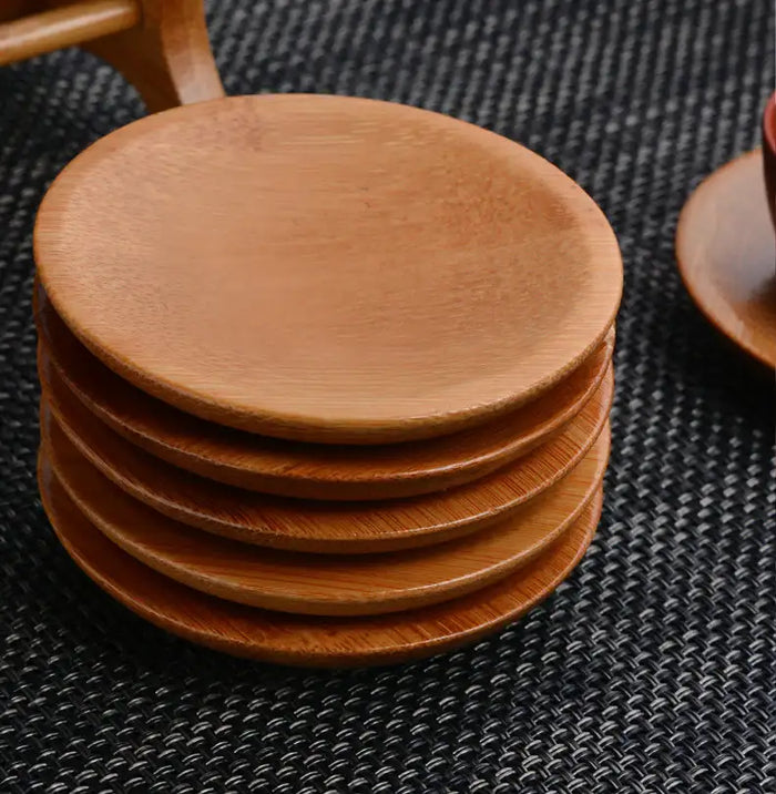 Bamboo Coaster Tea Cup Mat / Coaster and Stand - King Tea Mall