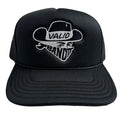 Bandit Black Trucker Hat W/ White and Black Stitch