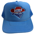 Bandit Light Blue Trucker Hat W/ Red and Royal Stitch