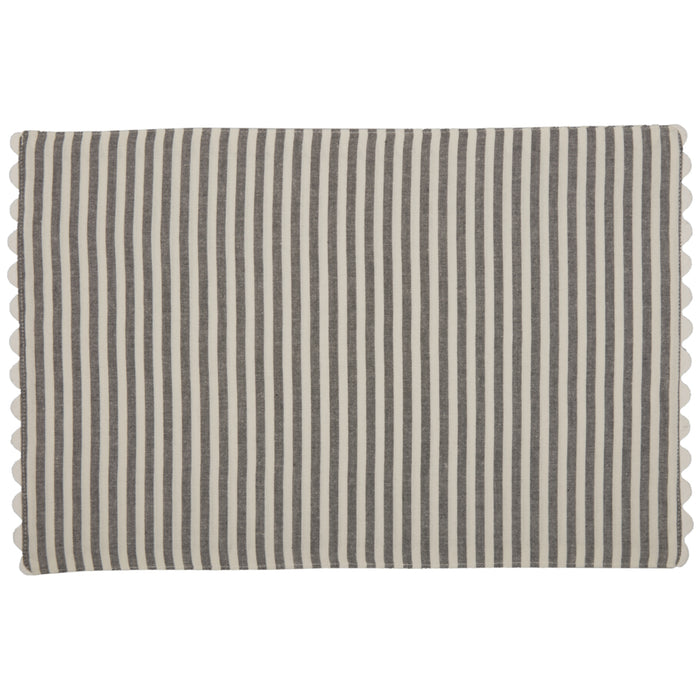 Barn Gray & White Ticking Placemat Set of 4-Lange General Store