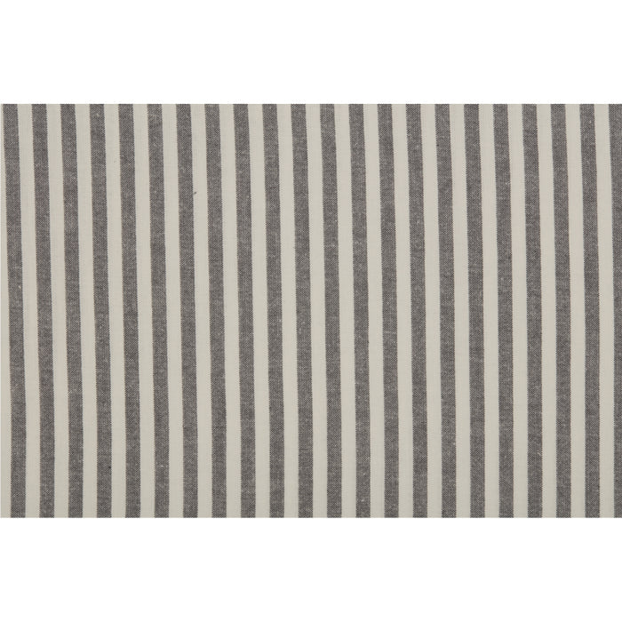 Barn Gray & White Ticking Valance-Lange General Store