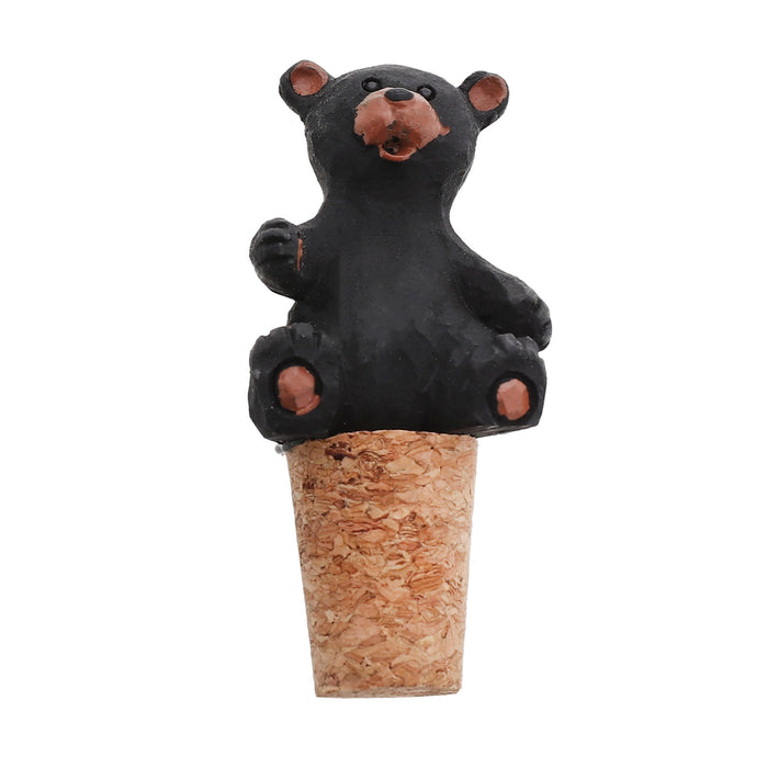 Bear Cubs Wine Corks with Open Arms - Set of 2