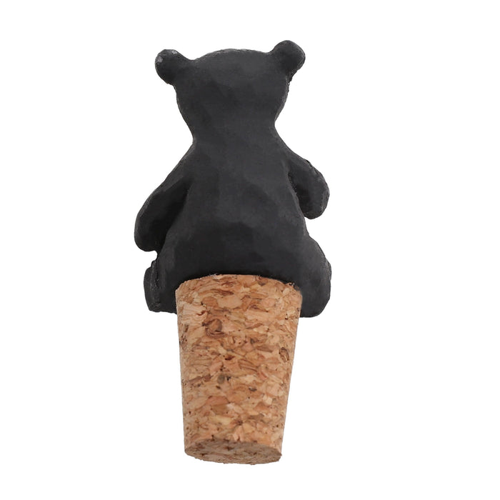 Bear Cubs Wine Corks with Open Arms - Set of 2