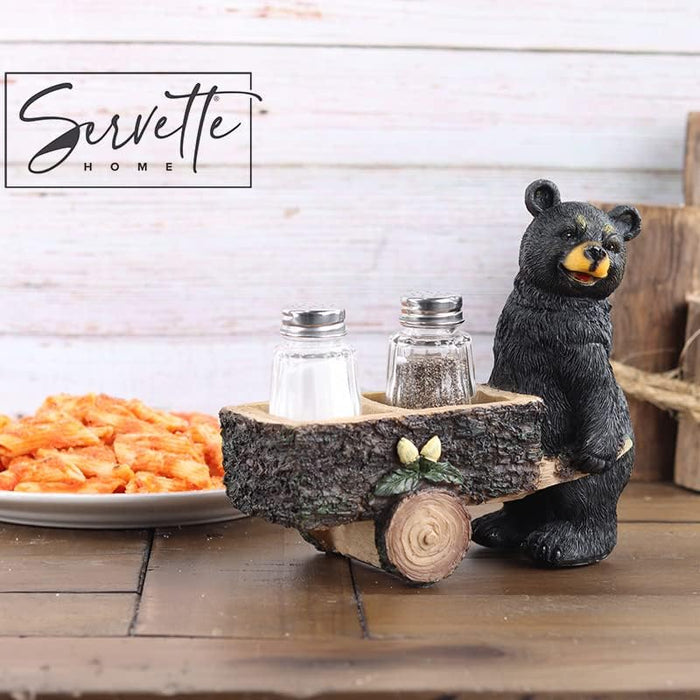 Bear with Cart Salt and Pepper Shaker