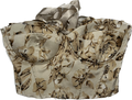 Beige Patterned Corset Top
