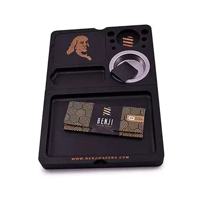 Benji Bankroll Mini Bamboo Rolling Tray Kit