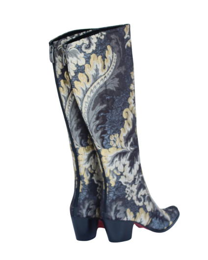 Black and Gold Knee High
