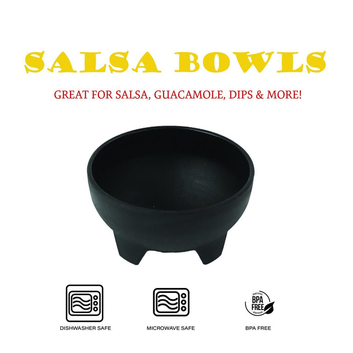 black salsa bowls