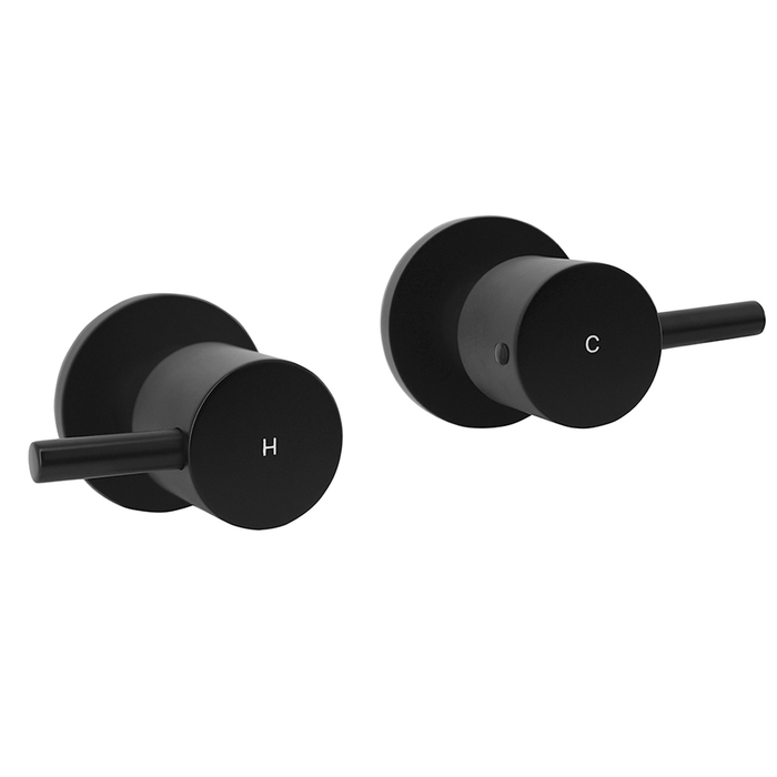 Black Round Wall Top Set - Acqua Bathrooms