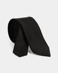 Black Silk Printed Tie - Waldorf