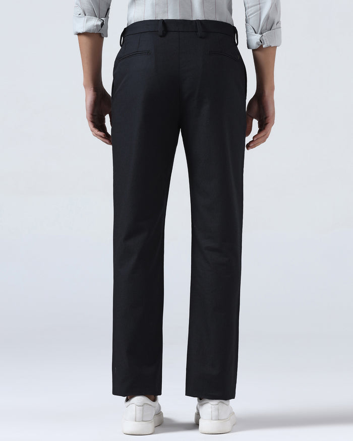 Black Textured Khakis - Oak