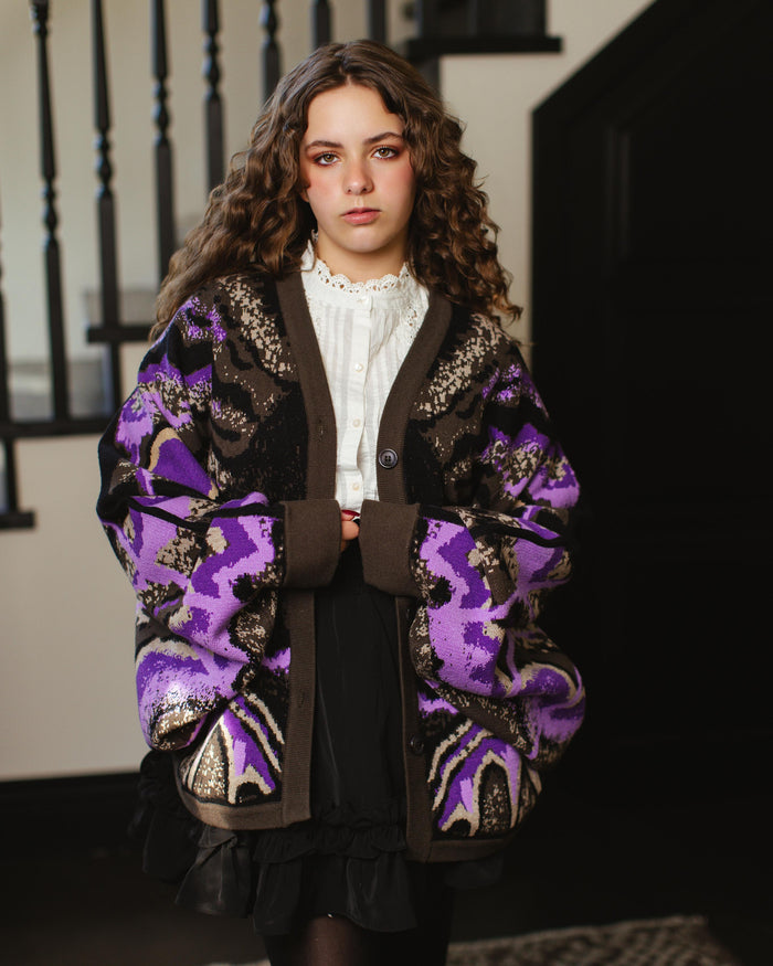 Black Witch Moth Cardigan (Pre-Order CLOSED) (ESD: August 30th - September 10th, 2026)