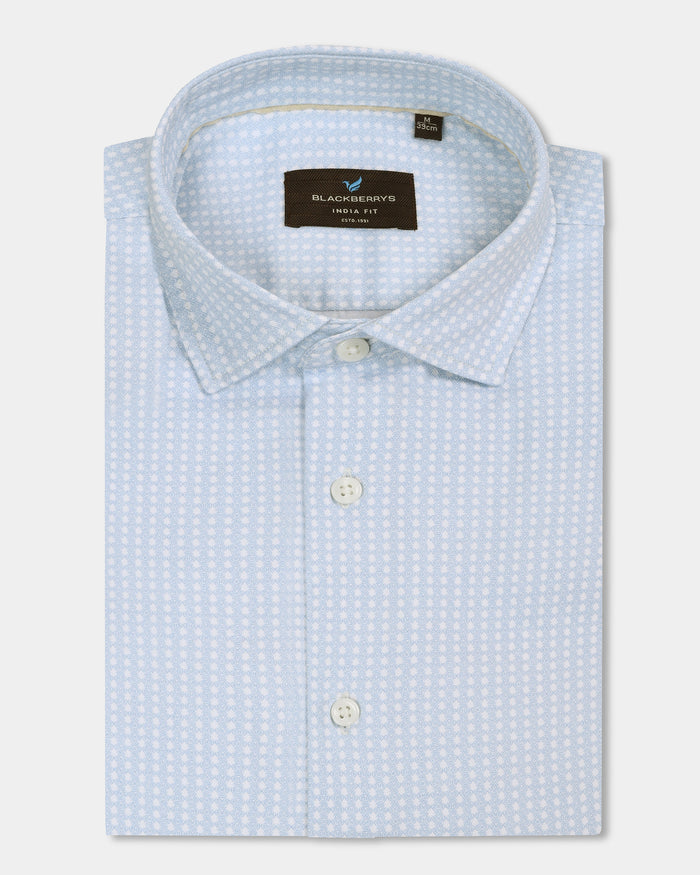 Blue Printed Shirt - Elver