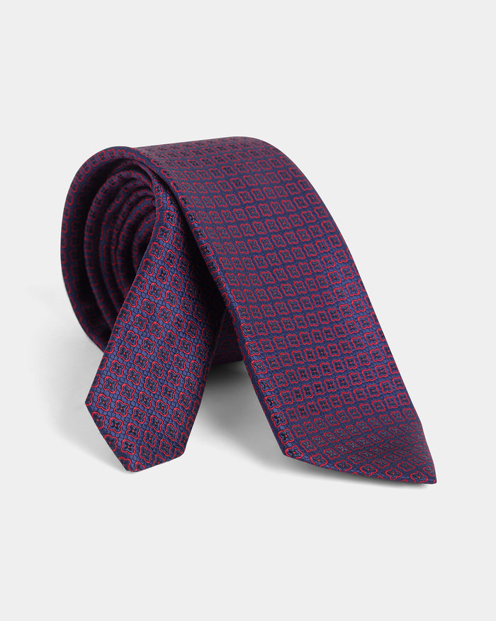 Blue Solid Tie - Wenzeel