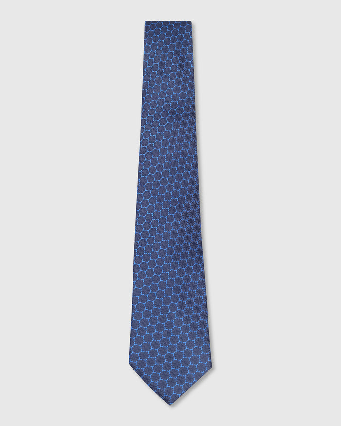 Blue Solid Tie - Wyatt