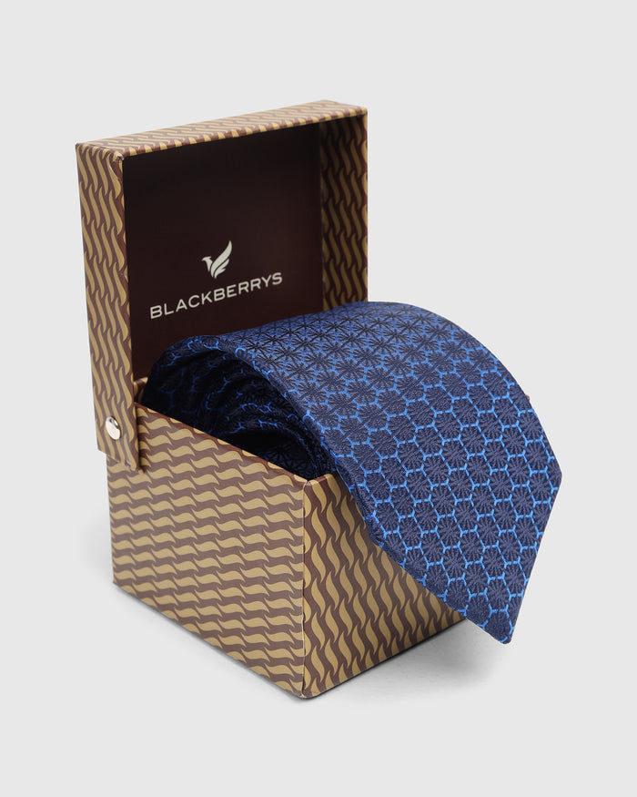 Blue Solid Tie - Wyatt