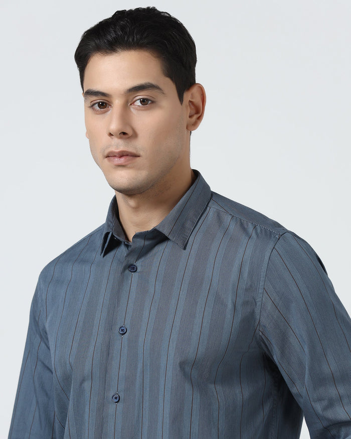 Blue Stripe Shirt - Ovlon