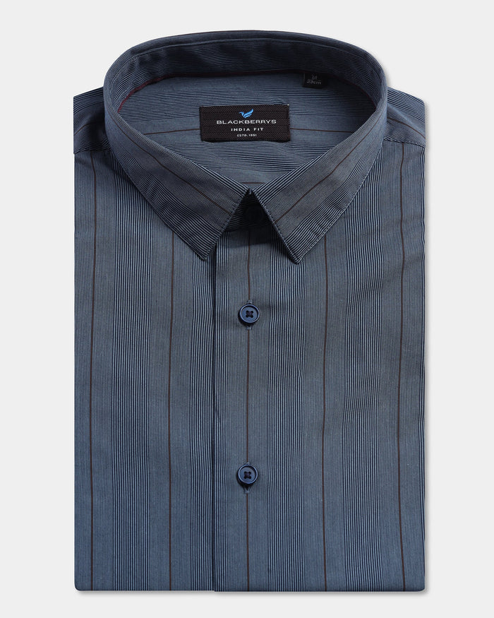 Blue Stripe Shirt - Ovlon