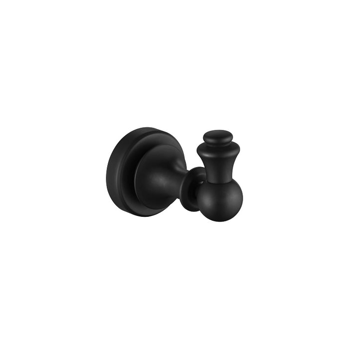 Bordeaux/Montpellier Black Traditional Robe Hook - Acqua Bathrooms