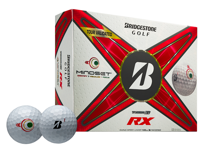 BRIDGESTONE UNISEX TOUR B RX MINDSET GOLF BALL 25