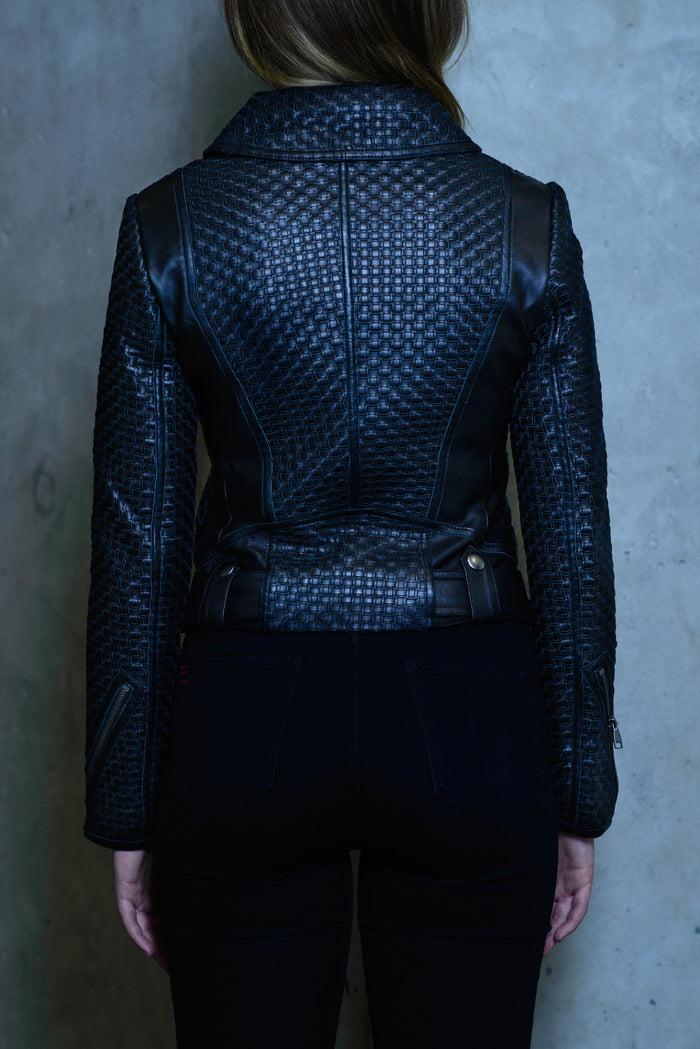 Brooklyn Basket Weave Jacket Back