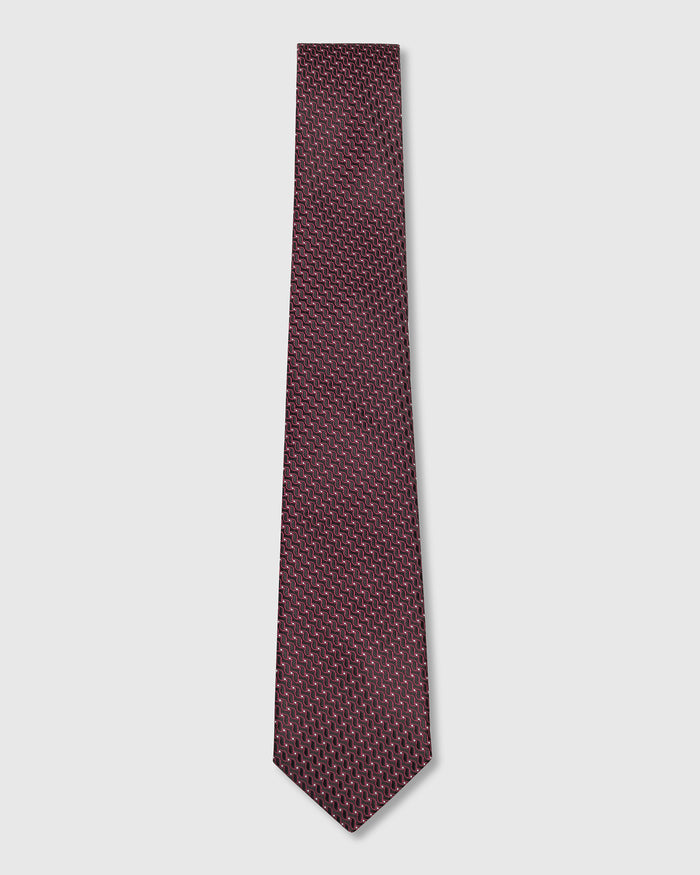 Brown Solid Tie - Weston