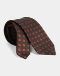 Brown Silk Jacquard Tie - Willet