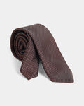 Brown Solid Tie - Widolan