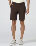 Brown TechPro Solid Shorts - Serry