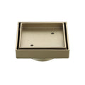 Brushed Bronze 100mm Tile Insert Floor Waste - 95mm Outlet - Acqua Bathrooms