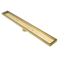 Brushed Gold 800mm Tile Insert Floor Waste - Acqua Bathrooms